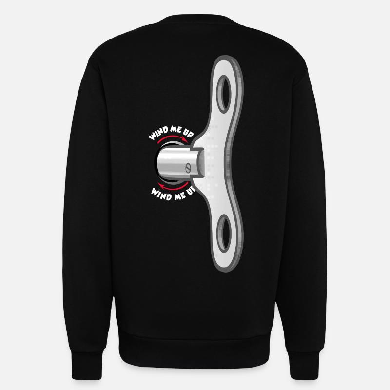 Wind me up - Sweatshirt - made by SPREAD  - SOLID BLACK