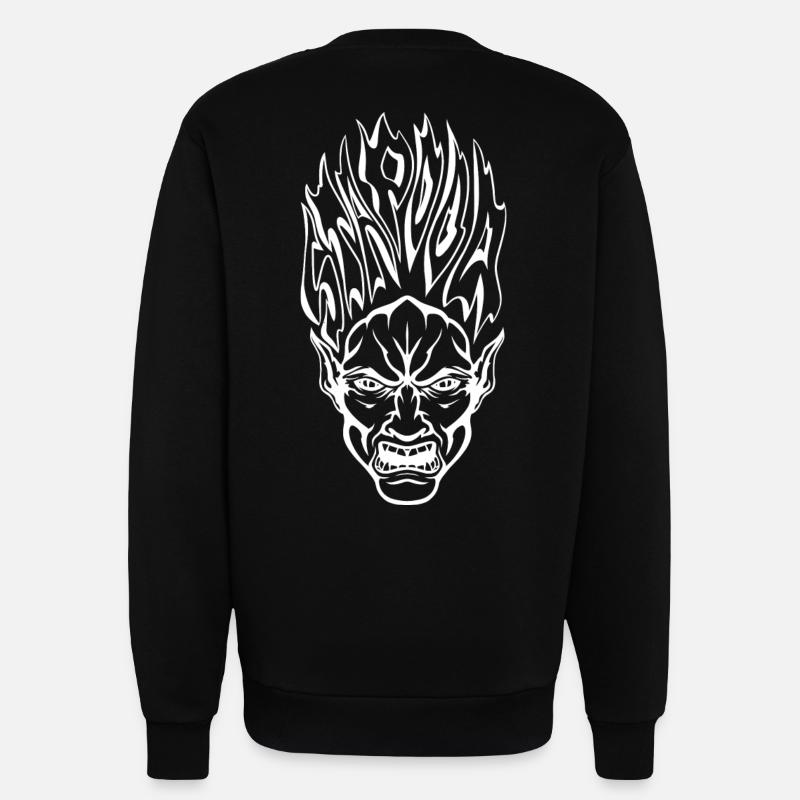 Stapooa demon1 - Sweatshirt - made by SPREAD  - SOLID BLACK