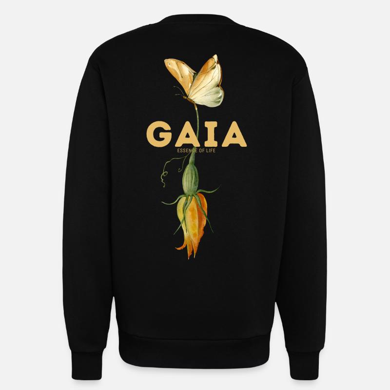 Atmet in Blüte - Sweatshirt - made by SPREAD  - SOLID BLACK