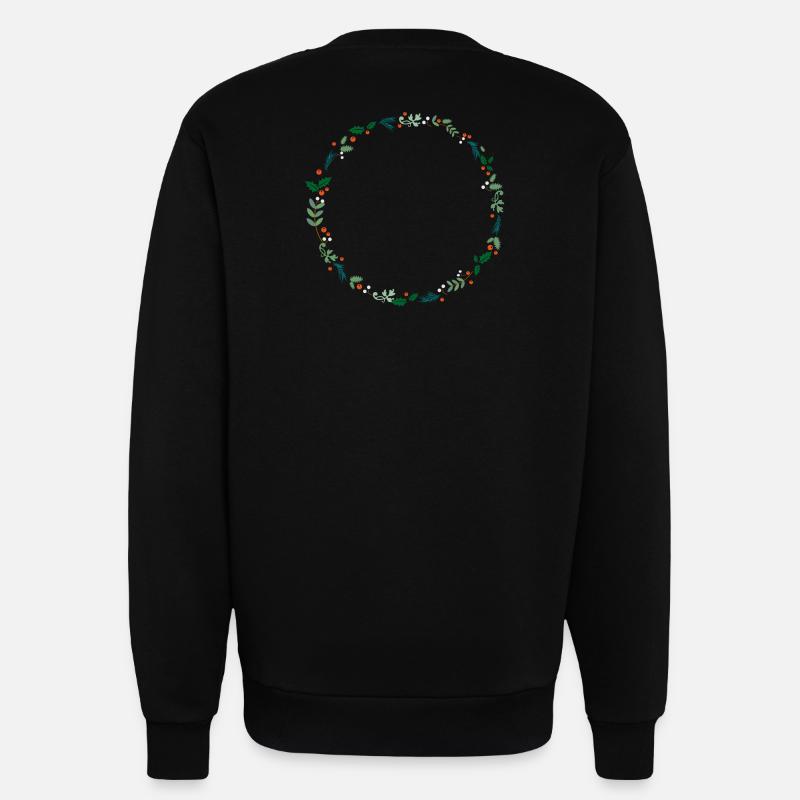 leaping reindeer - Sweatshirt - made by SPREAD  - SOLID BLACK