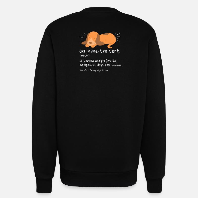 introvert - Sweatshirt - made by SPREAD  - SOLID BLACK