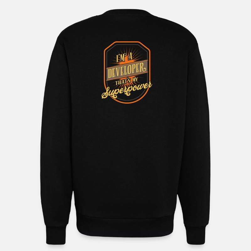 developer - Sweatshirt - made by SPREAD  - SOLID BLACK