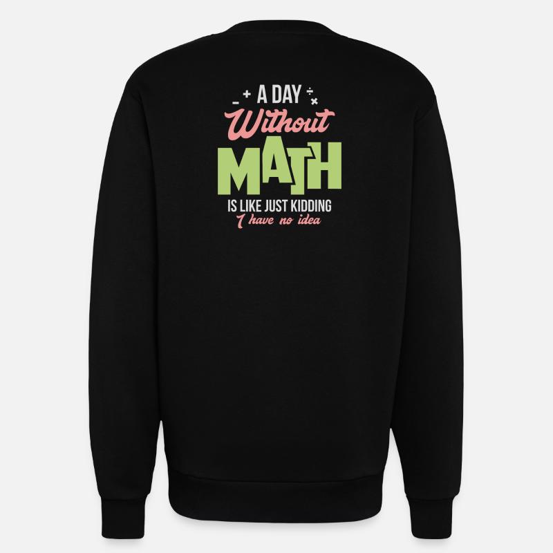 mathematics - Sweatshirt - made by SPREAD  - SOLID BLACK