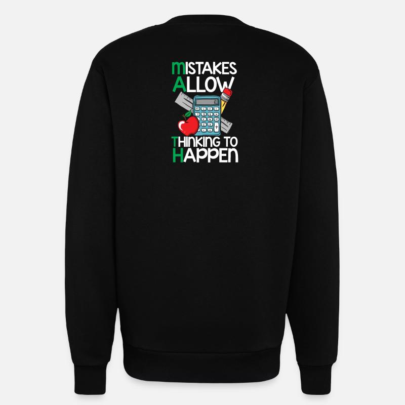 mathematics - Sweatshirt - made by SPREAD  - SOLID BLACK