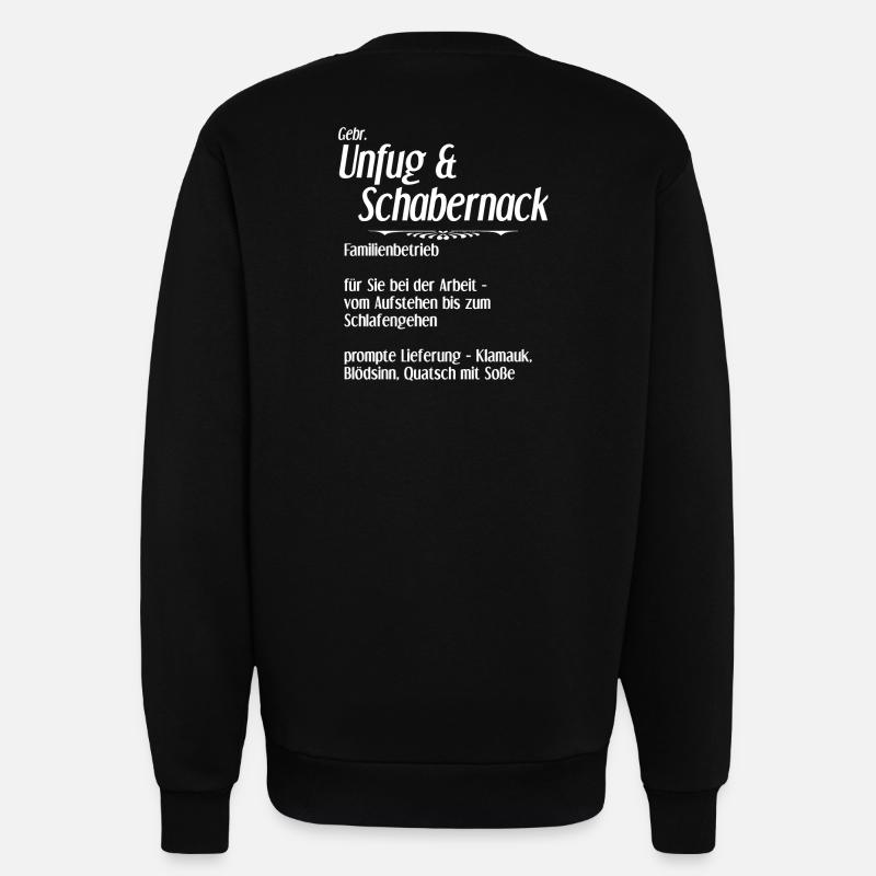 Unfug und Schabernack - Sweatshirt - made by SPREAD  - SOLID BLACK