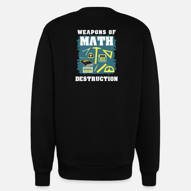 Math math gift - Sweatshirt - made by SPREAD  - SOLID BLACK