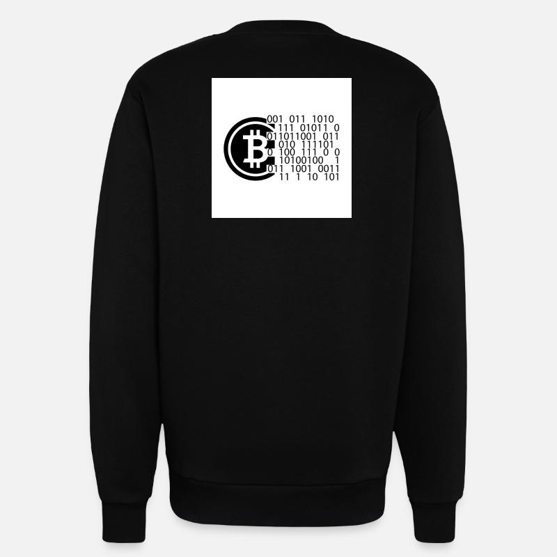 Bitcoin Code - Sweatshirt - made by SPREAD  - SOLID BLACK