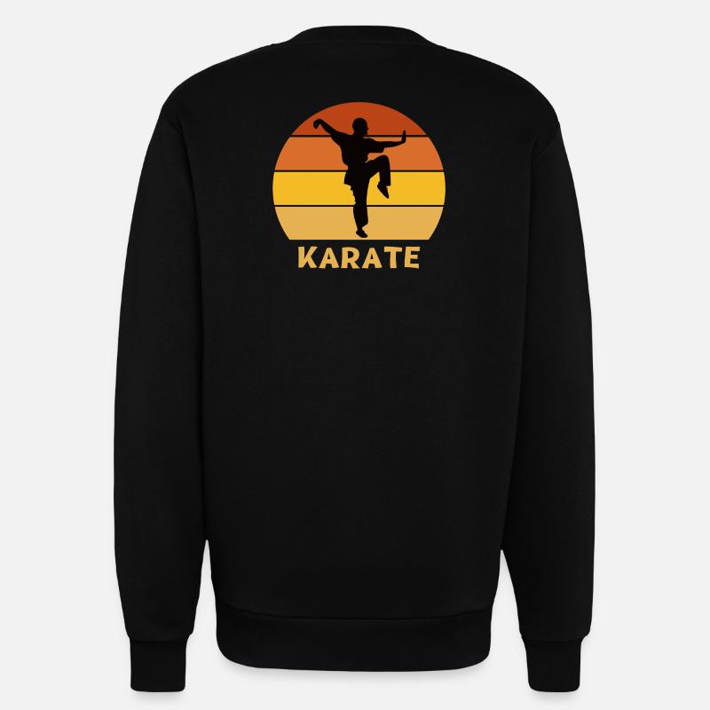 karate, karate fan, do karate - Sweatshirt - made by SPREAD  - SOLID BLACK