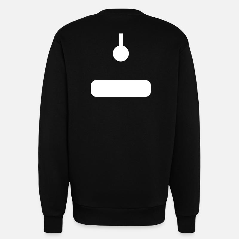 Joystick d’arcade blanc - Sweat bio décontracté fabriqué en UE - SOLID BLACK