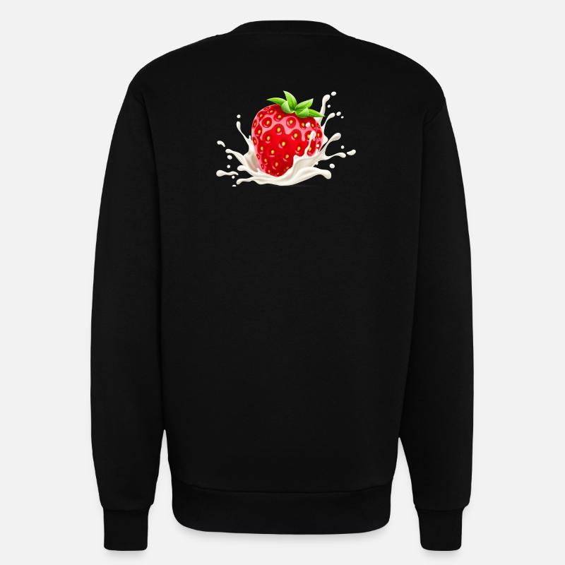 Erdbeere, Erdbeer-Verlangen, Erdbeere - Sweatshirt - made by SPREAD  - SOLID BLACK