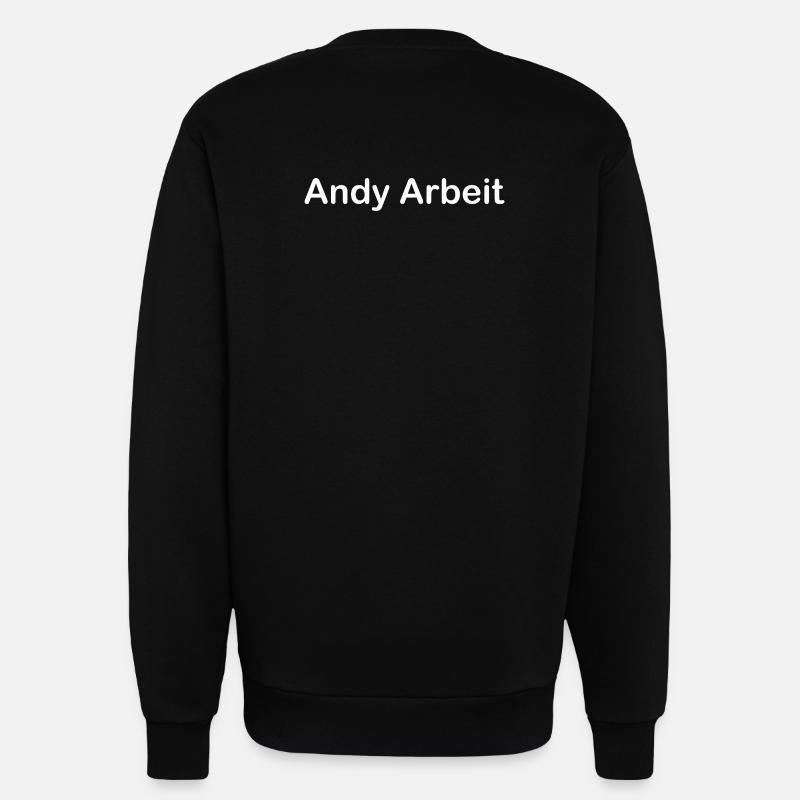 Andy Work - Organic Relaxed Crew Neck Made in EU - SOLID BLACK