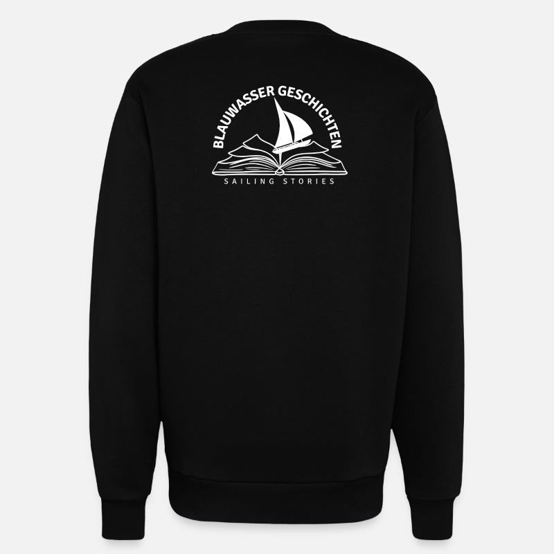 Blauwassergeschichten Logo - Sweatshirt - made by SPREAD  - SOLID BLACK