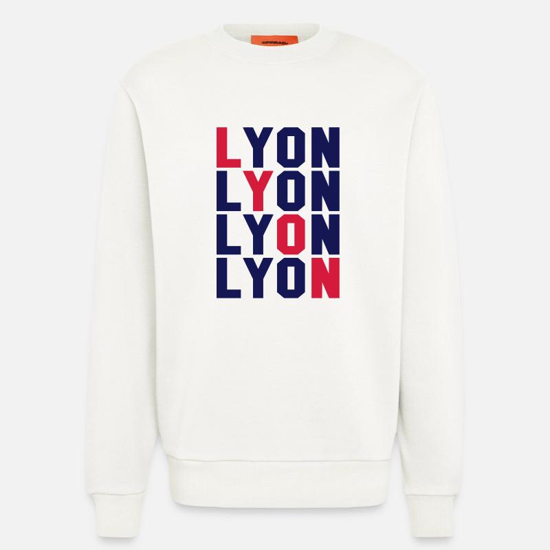 Lyon Gitter - Sweatshirt - made by SPREAD  - OFF WHITE