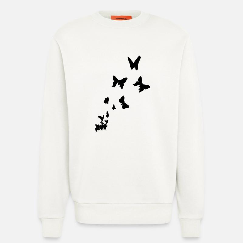 butterfly - schmetterlinge - Sweatshirt - made by SPREAD  - OFF WHITE