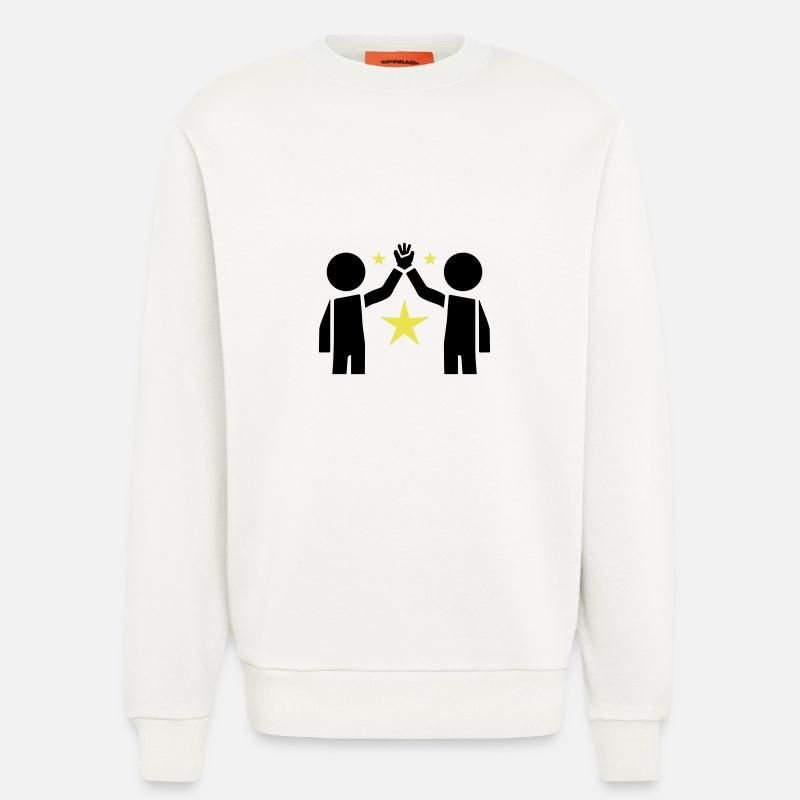 Freundschaft Beste Freunde - Sweatshirt - made by SPREAD  - OFF WHITE