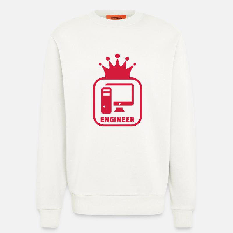 Computer / Informatiker / Aussenseiter / Ingenieur - Sweatshirt - made by SPREAD  - OFF WHITE