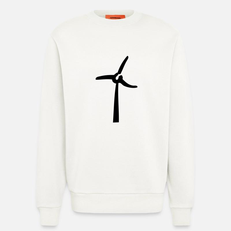 Windmill, éolienne, Windrad - Sweatshirt - made by SPREAD  - OFF WHITE