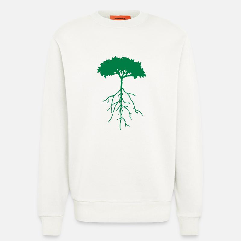 wurzelbaum - Sweatshirt - made by SPREAD  - OFF WHITE