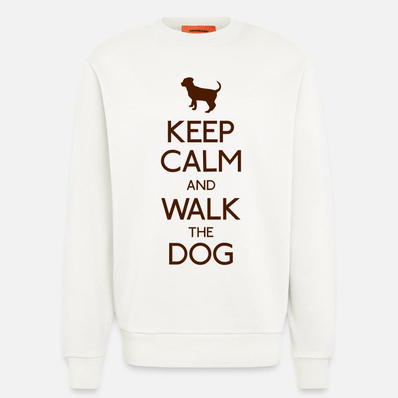 Keep Calm Dog - Sweatshirt - made by SPREAD  - OFF WHITE