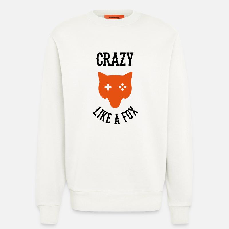 Crazy Like a FOX - Sweatshirt - made by SPREAD  - OFF WHITE