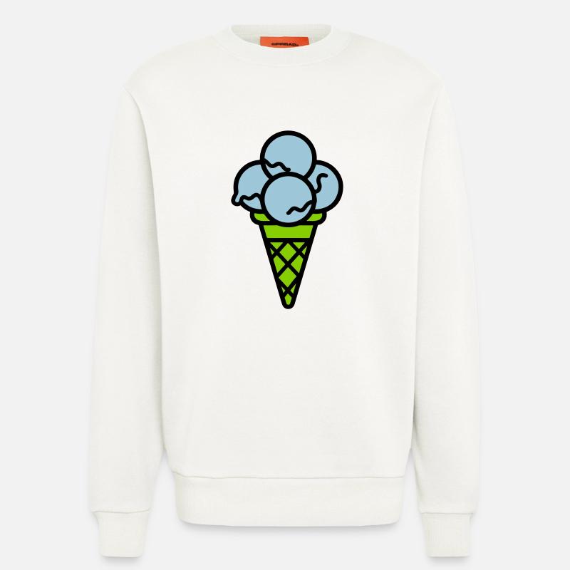 Eicreme Eis Lecker - Sweatshirt - made by SPREAD  - OFF WHITE