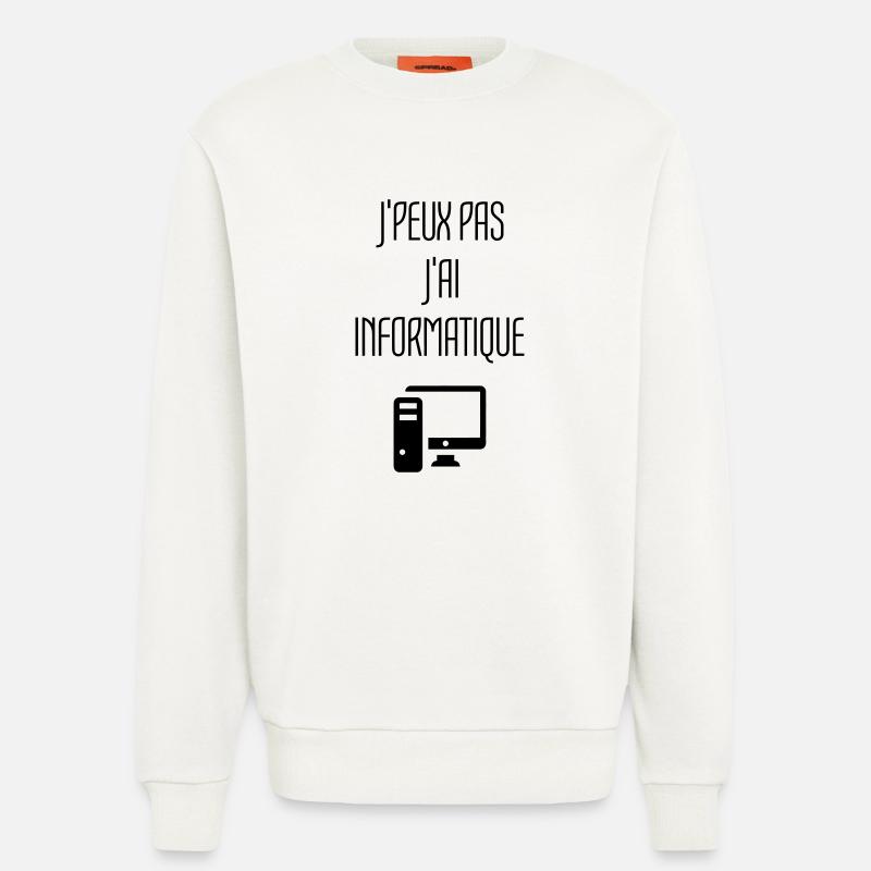 Computer / Informatiker / Aussenseiter / Ingenieur - Sweatshirt - made by SPREAD  - OFF WHITE