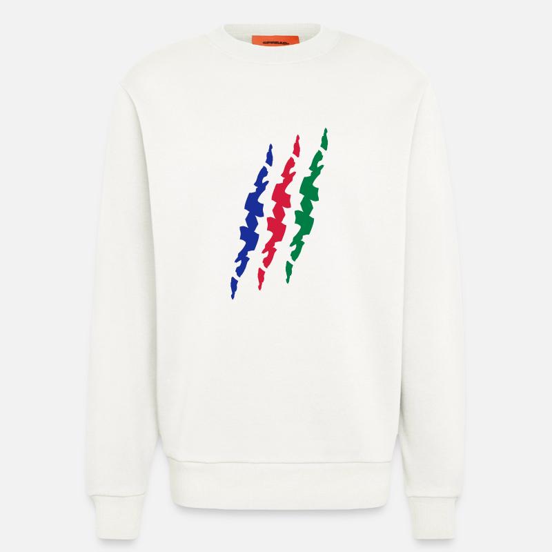 scar_flag_vec_3 de - Sweatshirt - made by SPREAD  - OFF WHITE