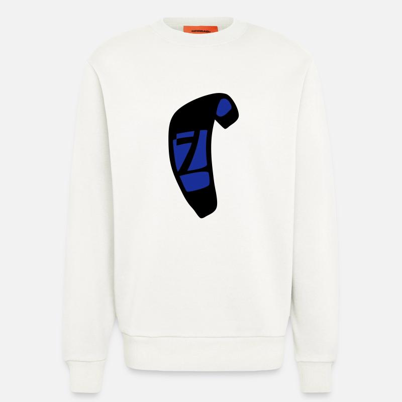 kite_n7_vec_2 de - Sweatshirt - made by SPREAD  - OFF WHITE
