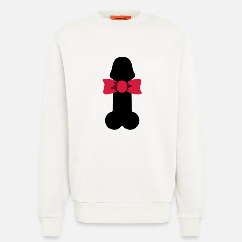Penis Geschenk Schleife, Sir Penis - Sweatshirt - made by SPREAD - OFF WHITE