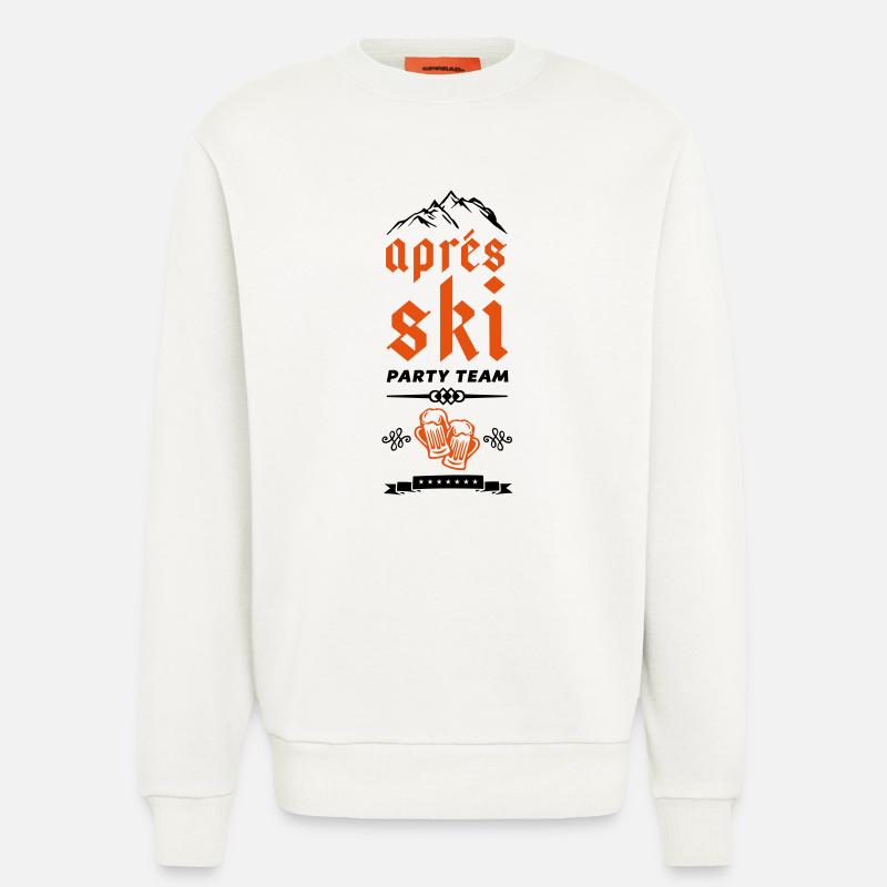 apres ski team beer - Sweatshirt - made by SPREAD - OFF WHITE