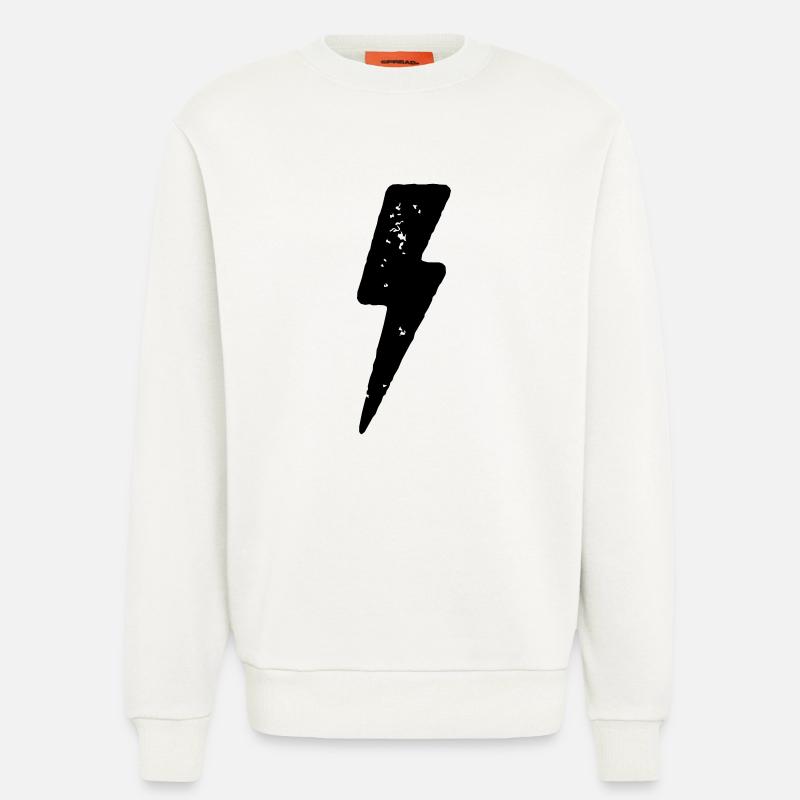Strom Blitz Icon - Sweatshirt - made by SPREAD  - OFF WHITE