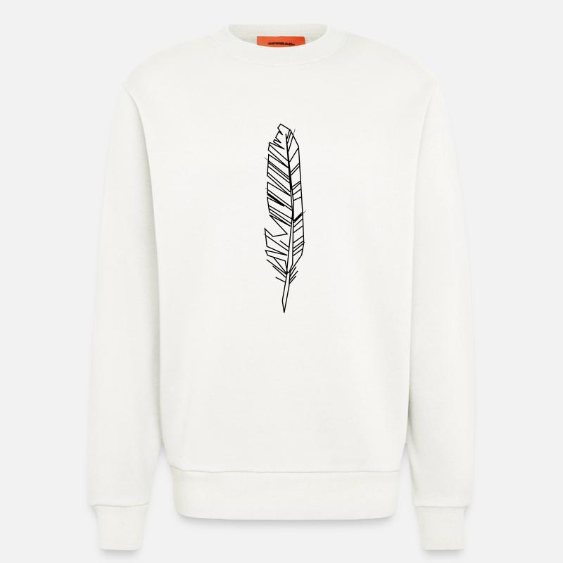 feder - Sweatshirt - made by SPREAD  - OFF WHITE
