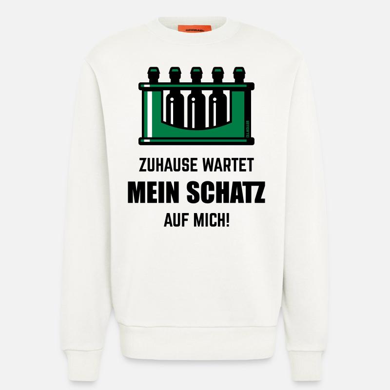 XGrüner Schatz - Sweatshirt - made by SPREAD  - OFF WHITE