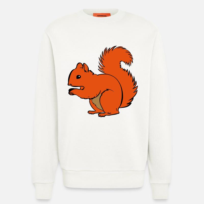 Eichhörnchen - Sweatshirt - made by SPREAD  - OFF WHITE