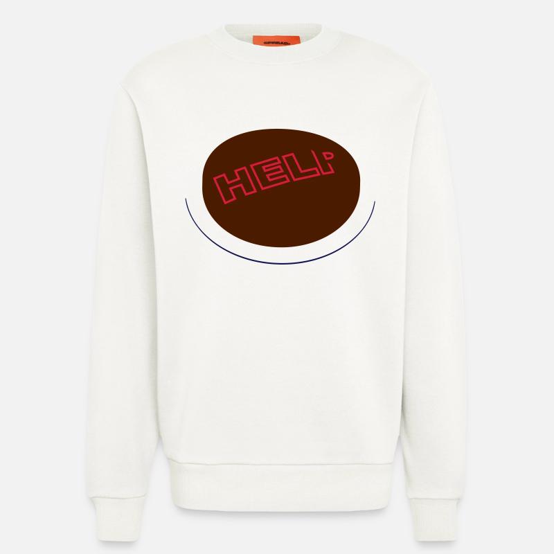 Emergency stop switch - Sweatshirt - made by SPREAD  - OFF WHITE
