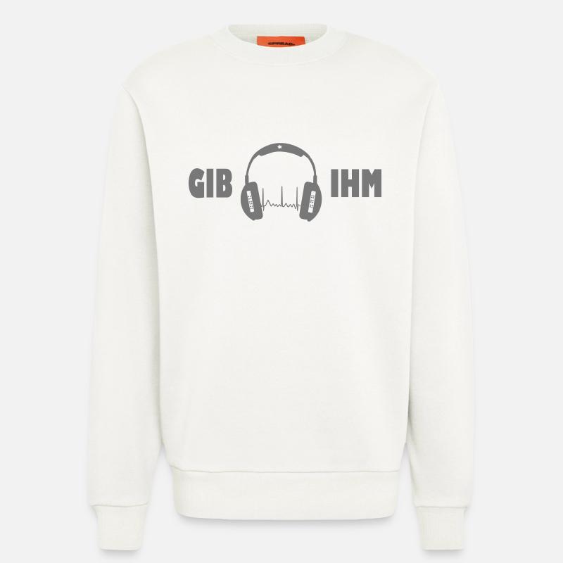 gib ihm kopfhörer exit-shirt - Sweatshirt - made by SPREAD  - OFF WHITE