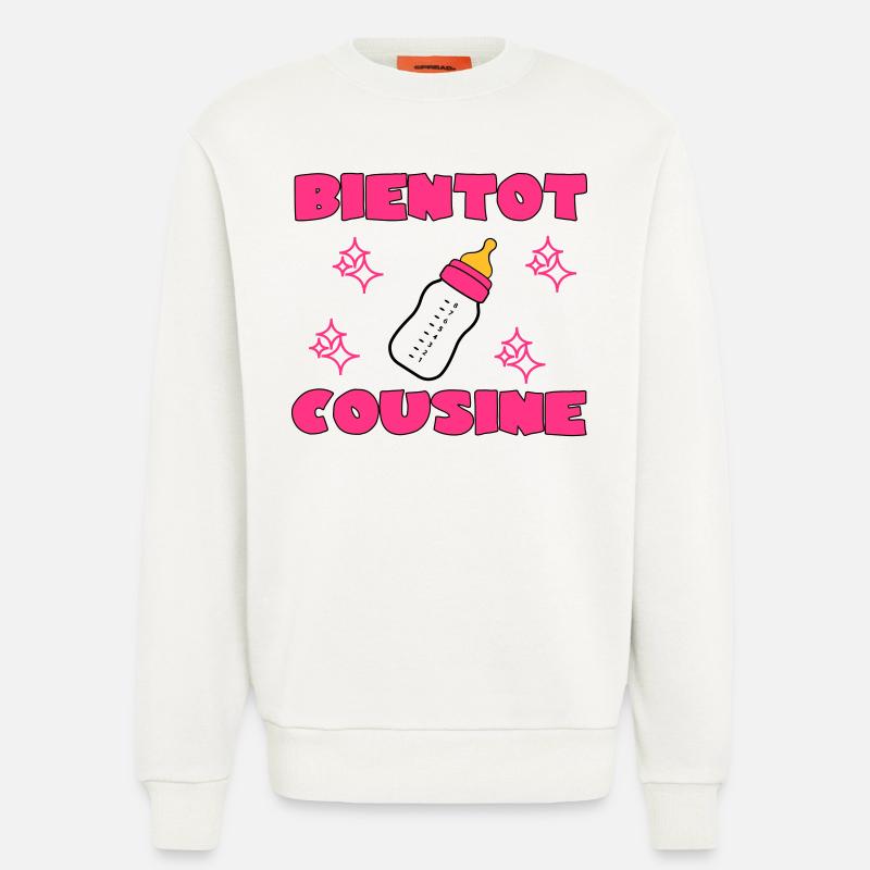 BALD EIN COUSIN - Sweatshirt - made by SPREAD  - OFF WHITE