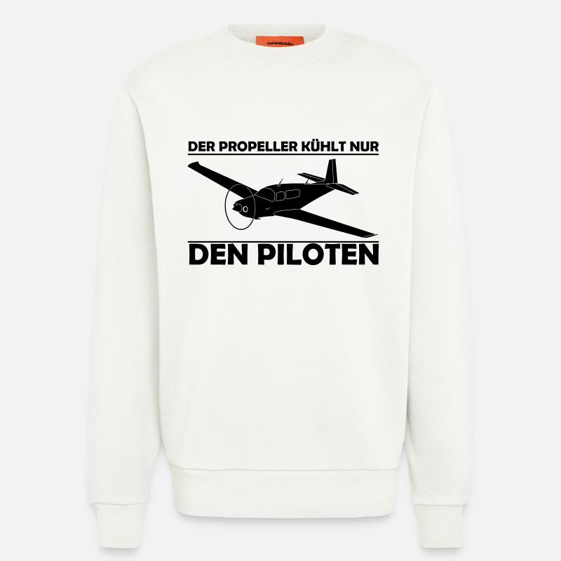 Mooney Motorflugzeug Geschenk - Sweatshirt - made by SPREAD  - OFF WHITE