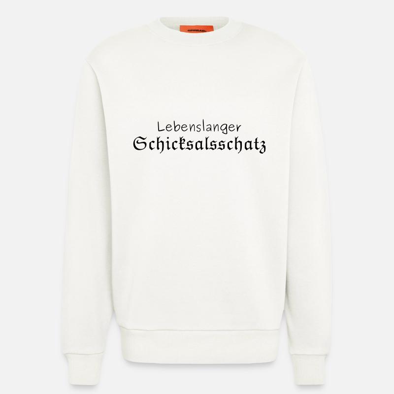 Lebenslanger Schicksalsschatz - Sweatshirt - made by SPREAD  - OFF WHITE