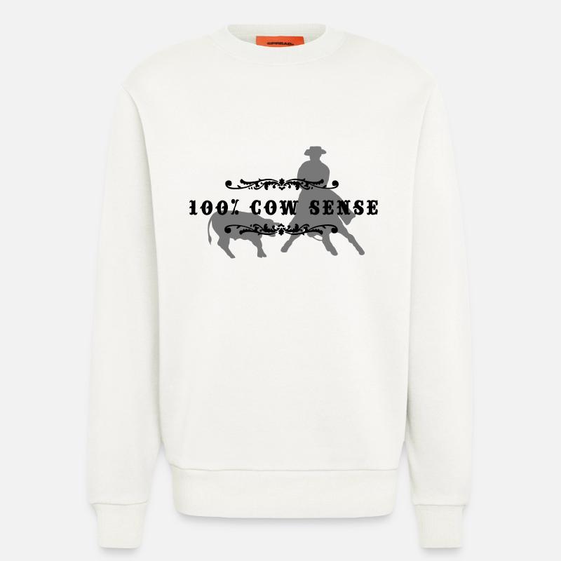(cowsense_2c) - Sweatshirt - made by SPREAD  - OFF WHITE