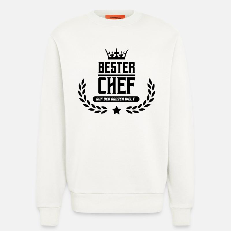bester chef der welt - Sweatshirt - made by SPREAD  - OFF WHITE