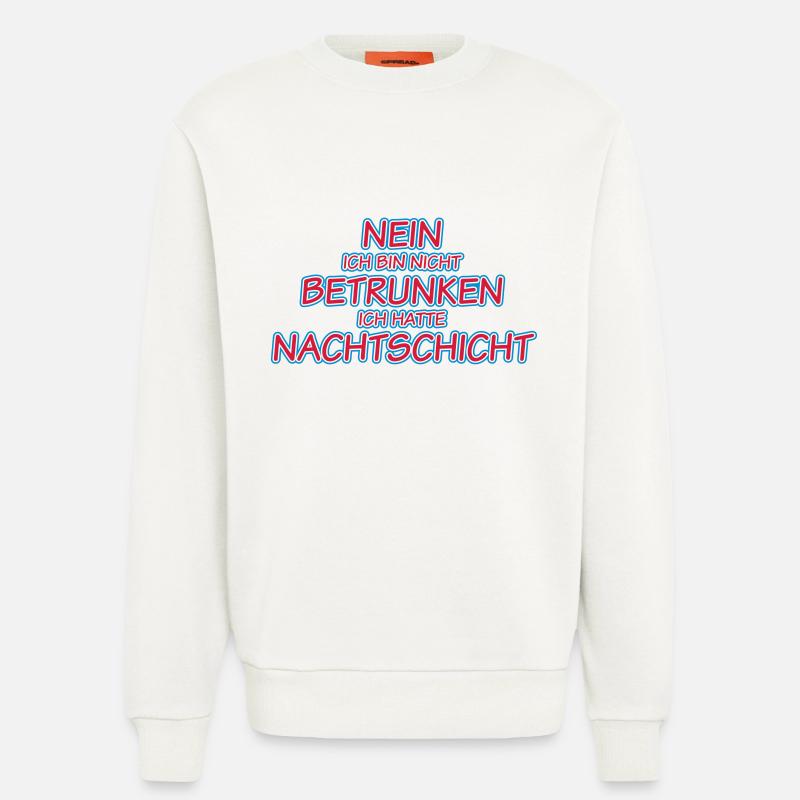 Nachtschicht - Sweatshirt - made by SPREAD  - OFF WHITE