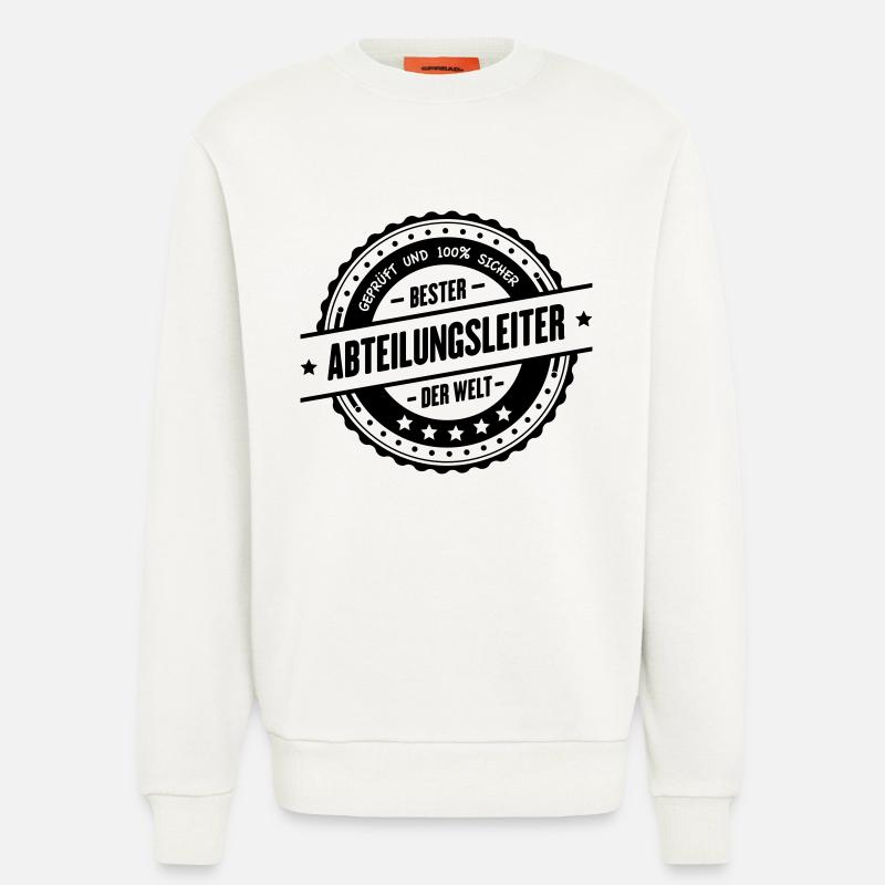 Bester Abteilungsleiter - Sweatshirt - made by SPREAD  - OFF WHITE