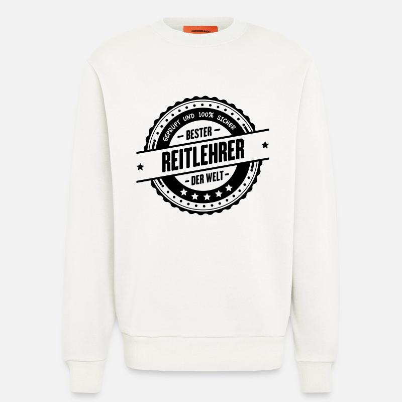 Bester Reitlehrer - Sweatshirt - made by SPREAD  - OFF WHITE