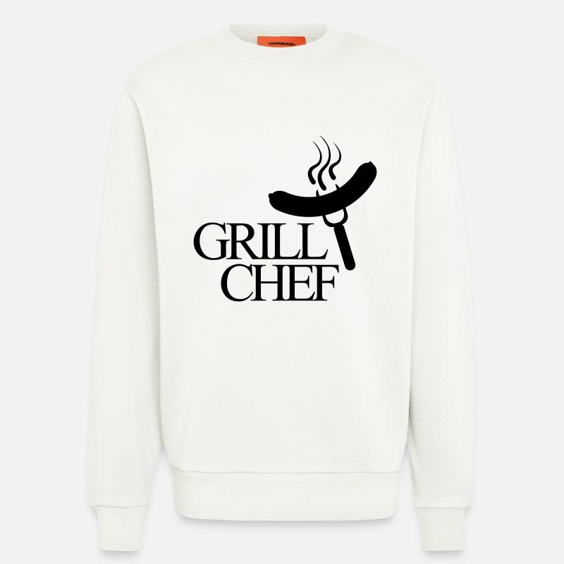 grillchef - Sweatshirt - made by SPREAD  - OFF WHITE