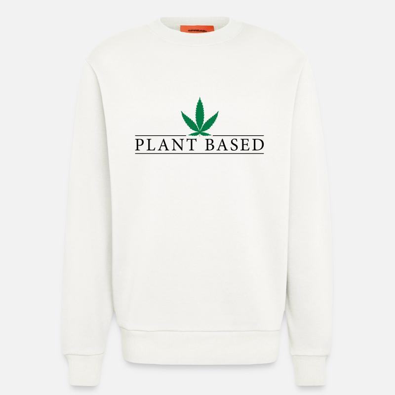 Plant Based - Sweatshirt - made by SPREAD  - OFF WHITE