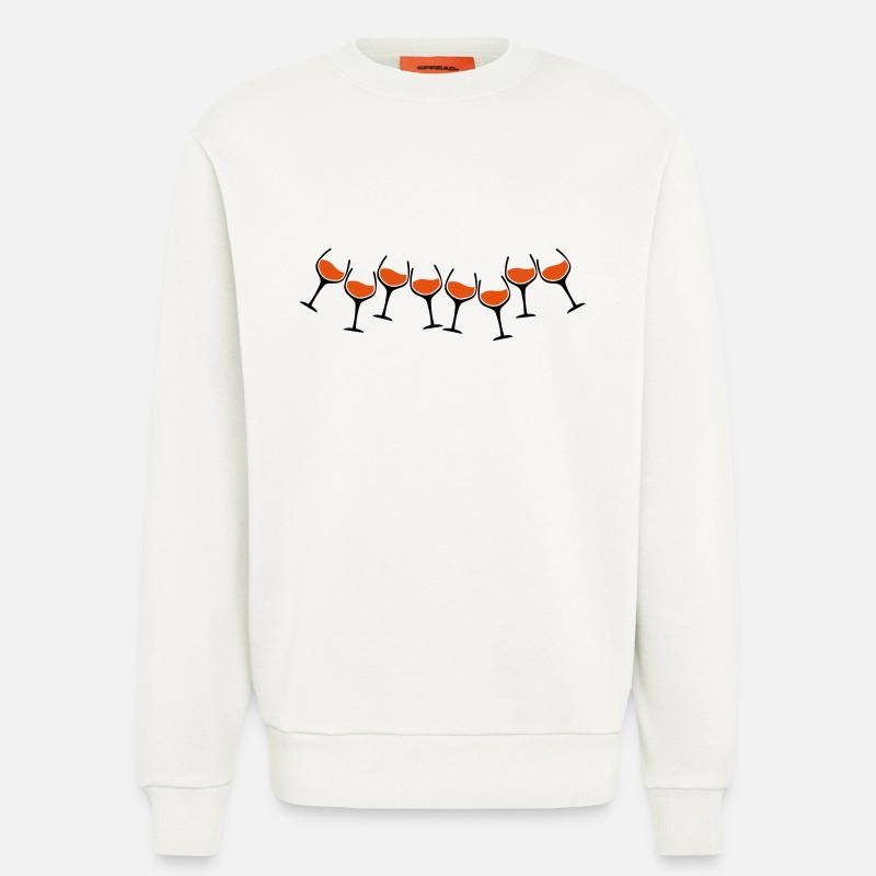 rotwein glaeser - Sweatshirt - made by SPREAD  - OFF WHITE