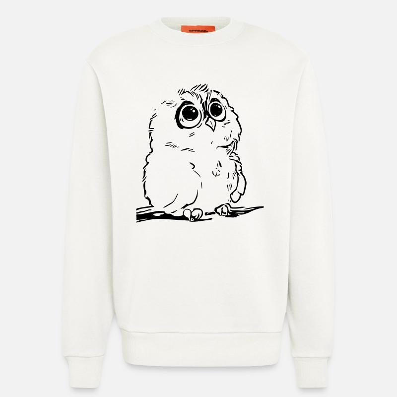 Niedliche Eule - Sweatshirt - made by SPREAD  - OFF WHITE