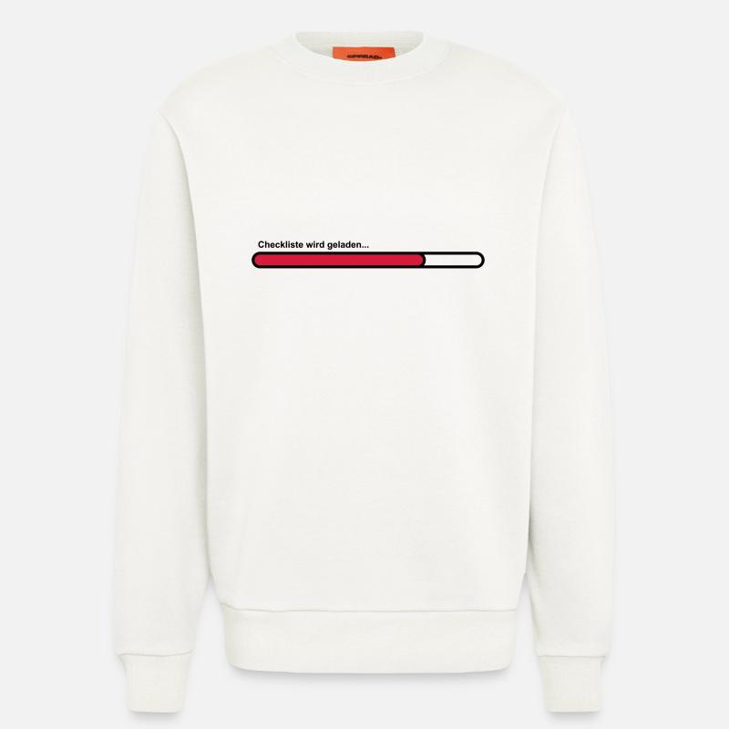 checklist - Sweatshirt - made by SPREAD - OFF WHITE