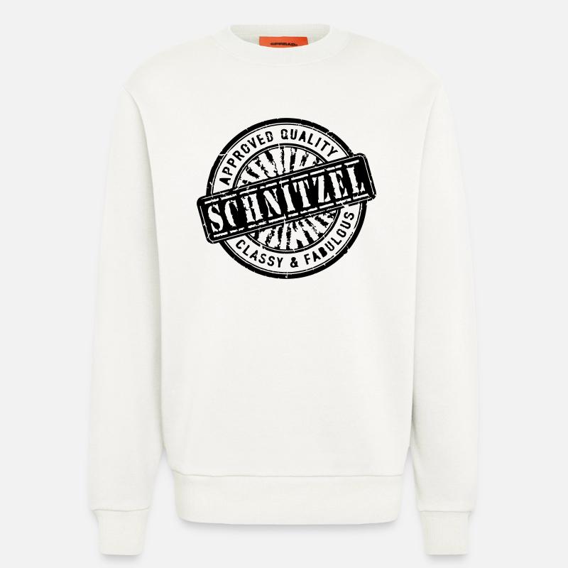 Schnitzel Stamp - Sweatshirt - made by SPREAD  - OFF WHITE